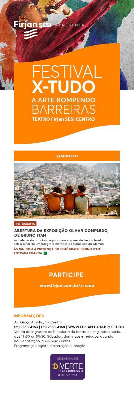 Créditos - Fotografo Bruno Itan se apresenta amanhã com a Exposição Olhar Complexo