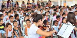 Orquestra Jovem de Niterói. (Foto: Paulo Chaffins).