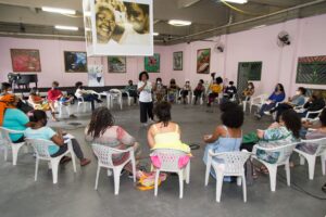 Oficina com agentes culturais no Museu do Samba