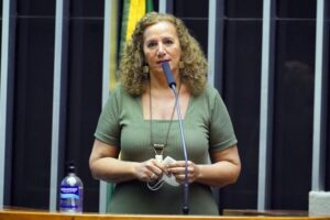 Jandira Feghali, Autora da Lei Aldir Blanc 2. (Foto: Pablo Valadares/Câmara dos Deputados).